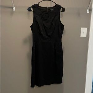Banana republic black cotton sheath dress, pockets